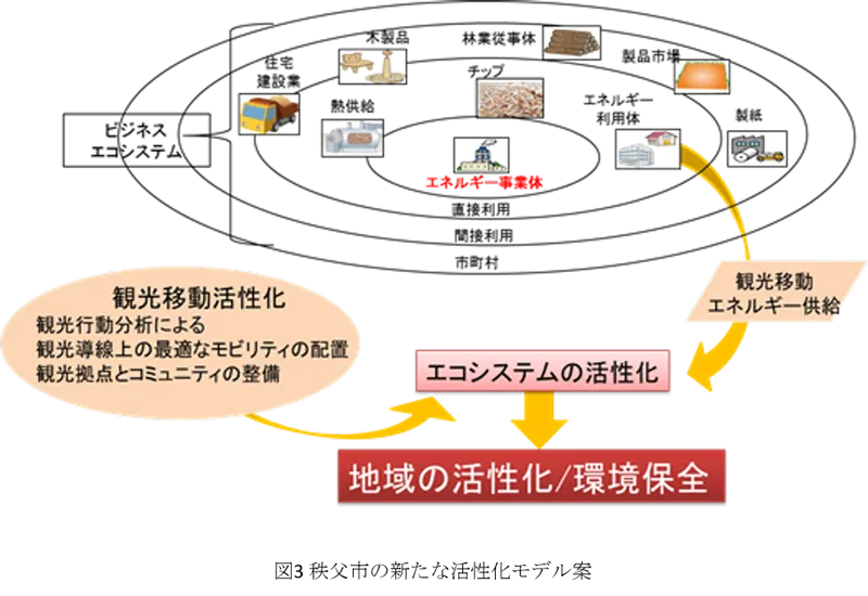 秩父市の新たな活性化モデル案(図)